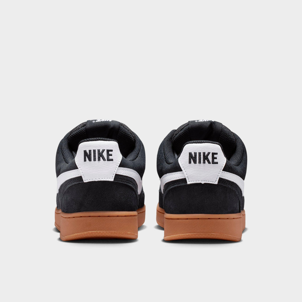 Men's Nike Court Vision Low Casual Shoes - Black/Gum Medium Brown/White - view 4