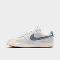 Men's Nike Court Vision Low Casual Shoes - Vast Grey/White/Gum Medium Brown/Diffused Blue