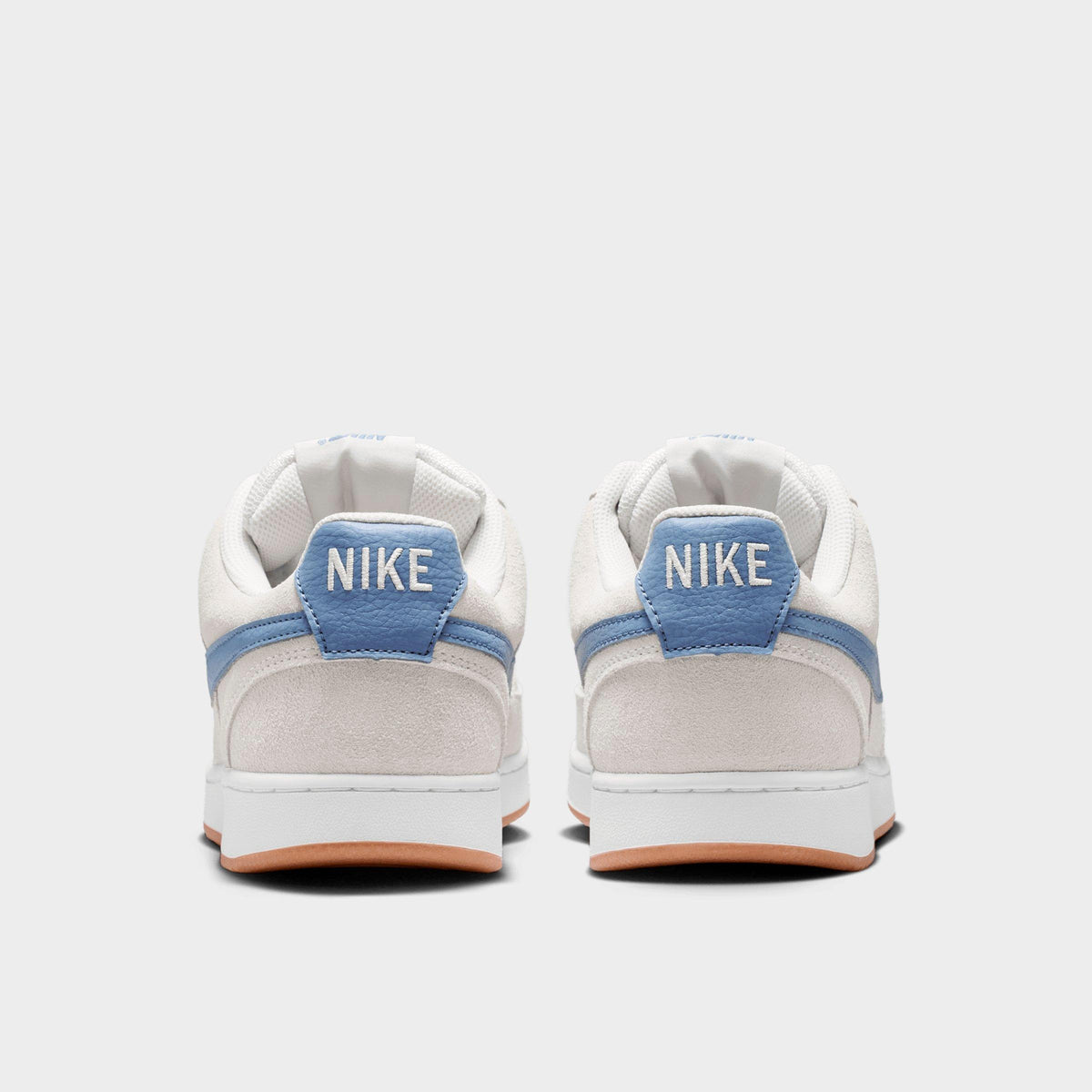 Men's Nike Court Vision Low Casual Shoes - Vast Grey/White/Gum Medium Brown/Diffused Blue - view 4