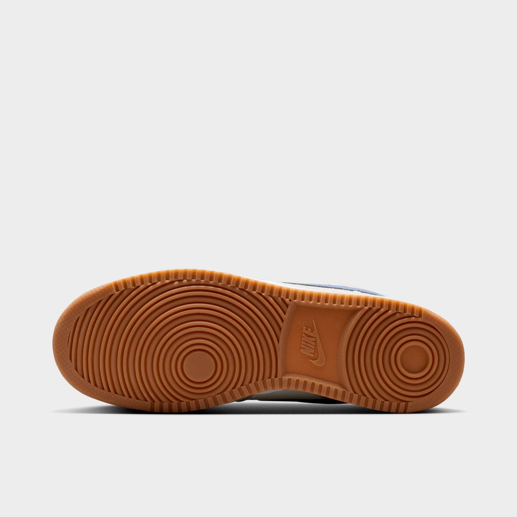 Men's Nike Court Vision Low Casual Shoes - Vast Grey/White/Gum Medium Brown/Diffused Blue - view 6