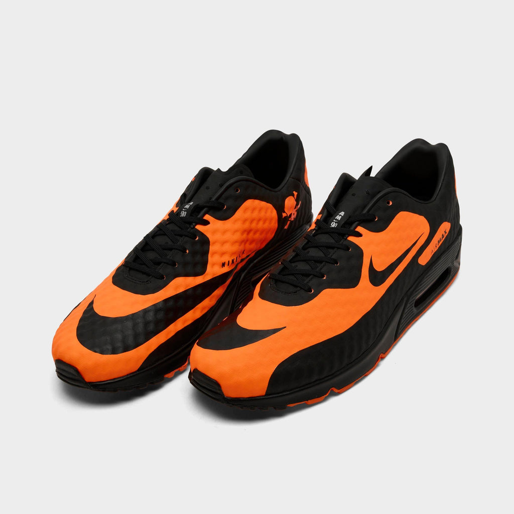 Men's Nike Air Max 90 SE Hypervenom Casual Shoes - Bright Citrus/Black/Total Orange - view 2