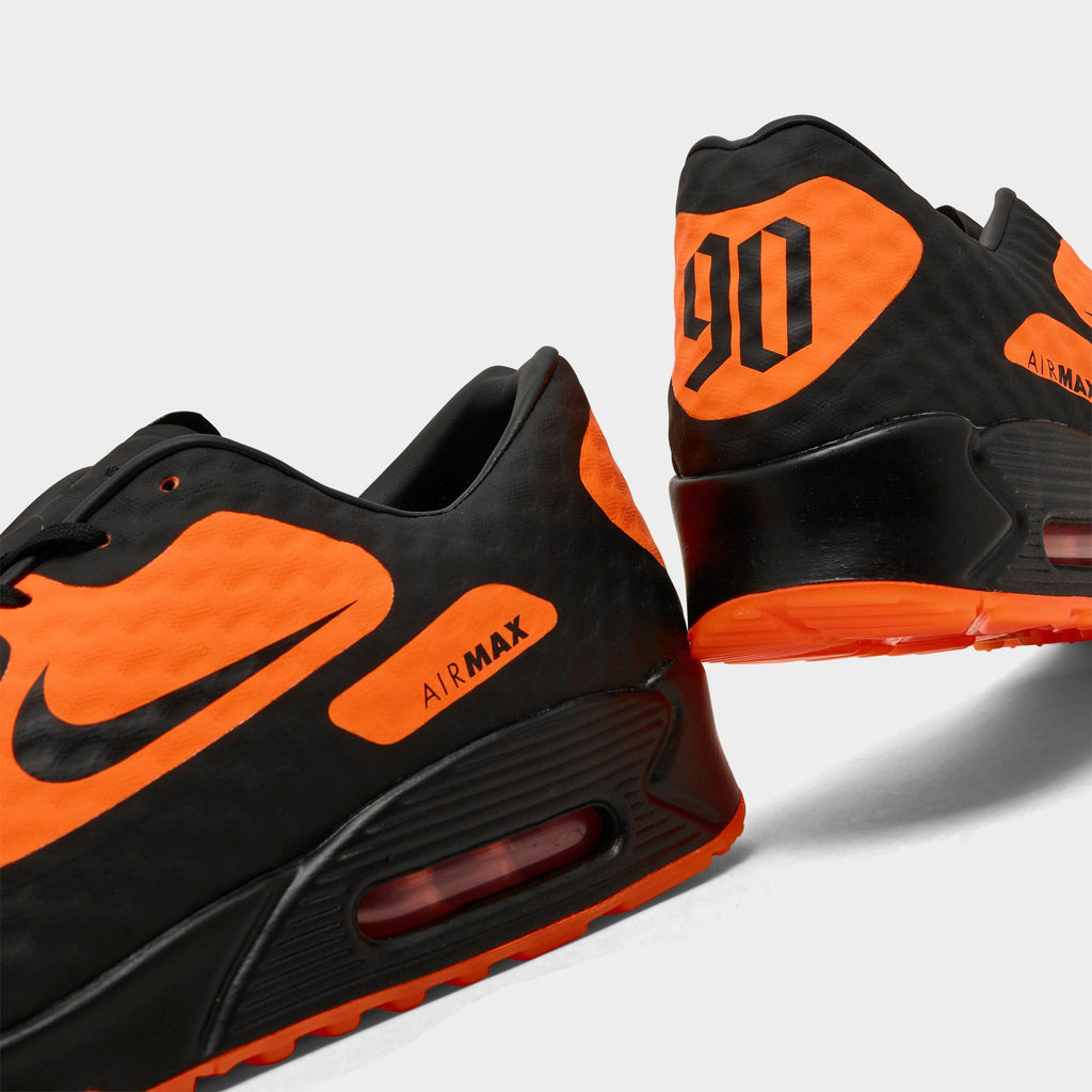 Men's Nike Air Max 90 SE Hypervenom Casual Shoes - Bright Citrus/Black/Total Orange - view 3