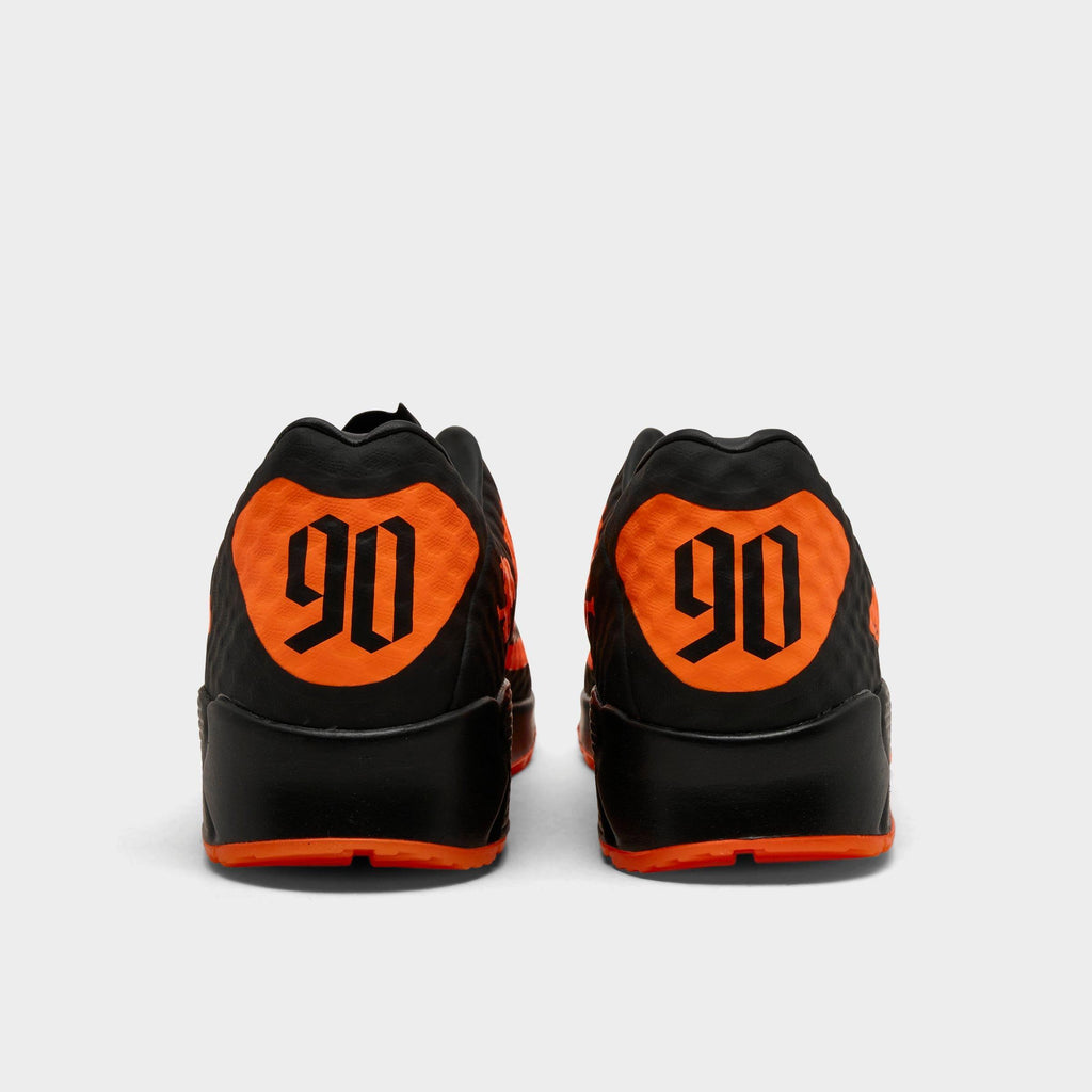 Men's Nike Air Max 90 SE Hypervenom Casual Shoes - Bright Citrus/Black/Total Orange - view 4