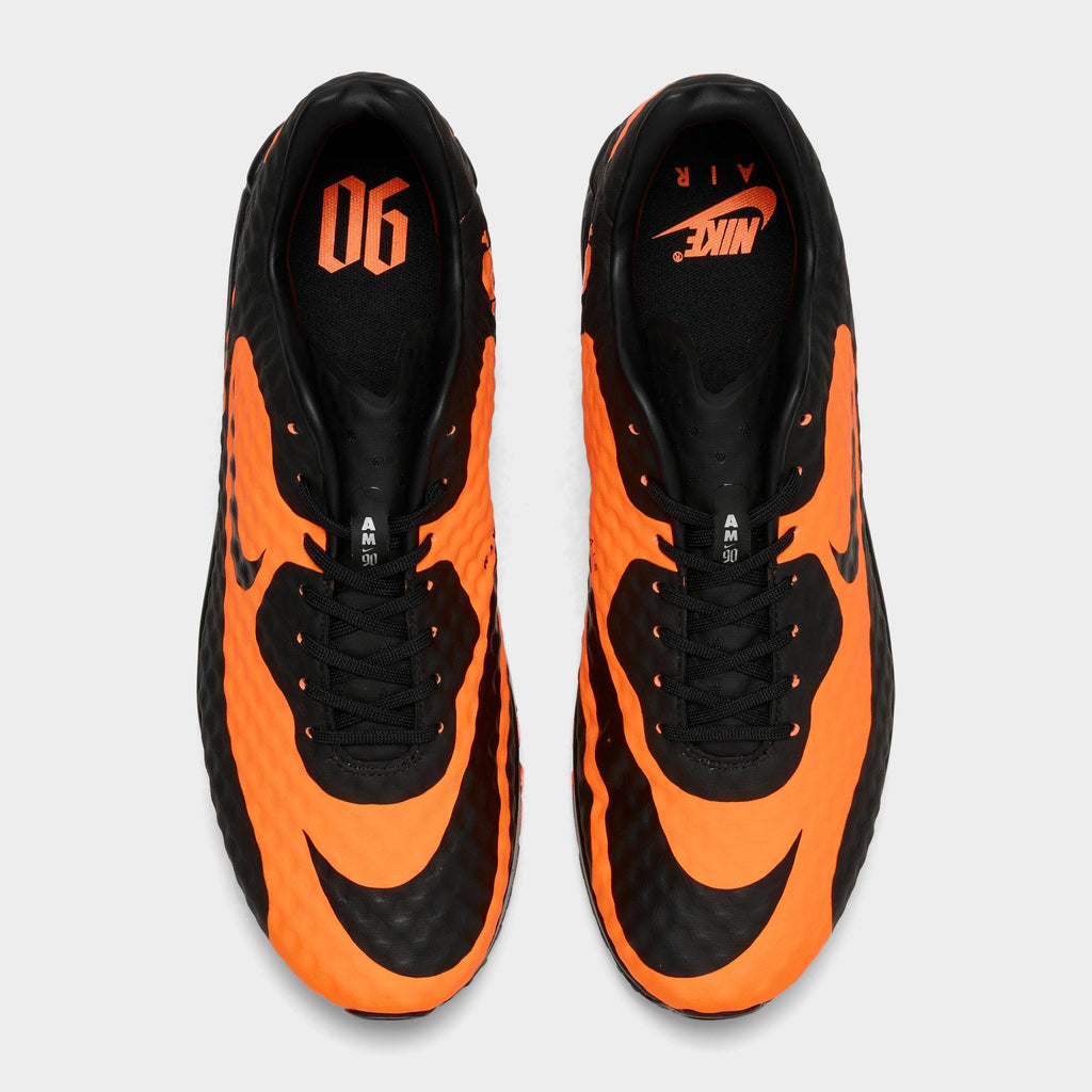 Men's Nike Air Max 90 SE Hypervenom Casual Shoes - Bright Citrus/Black/Total Orange - view 5