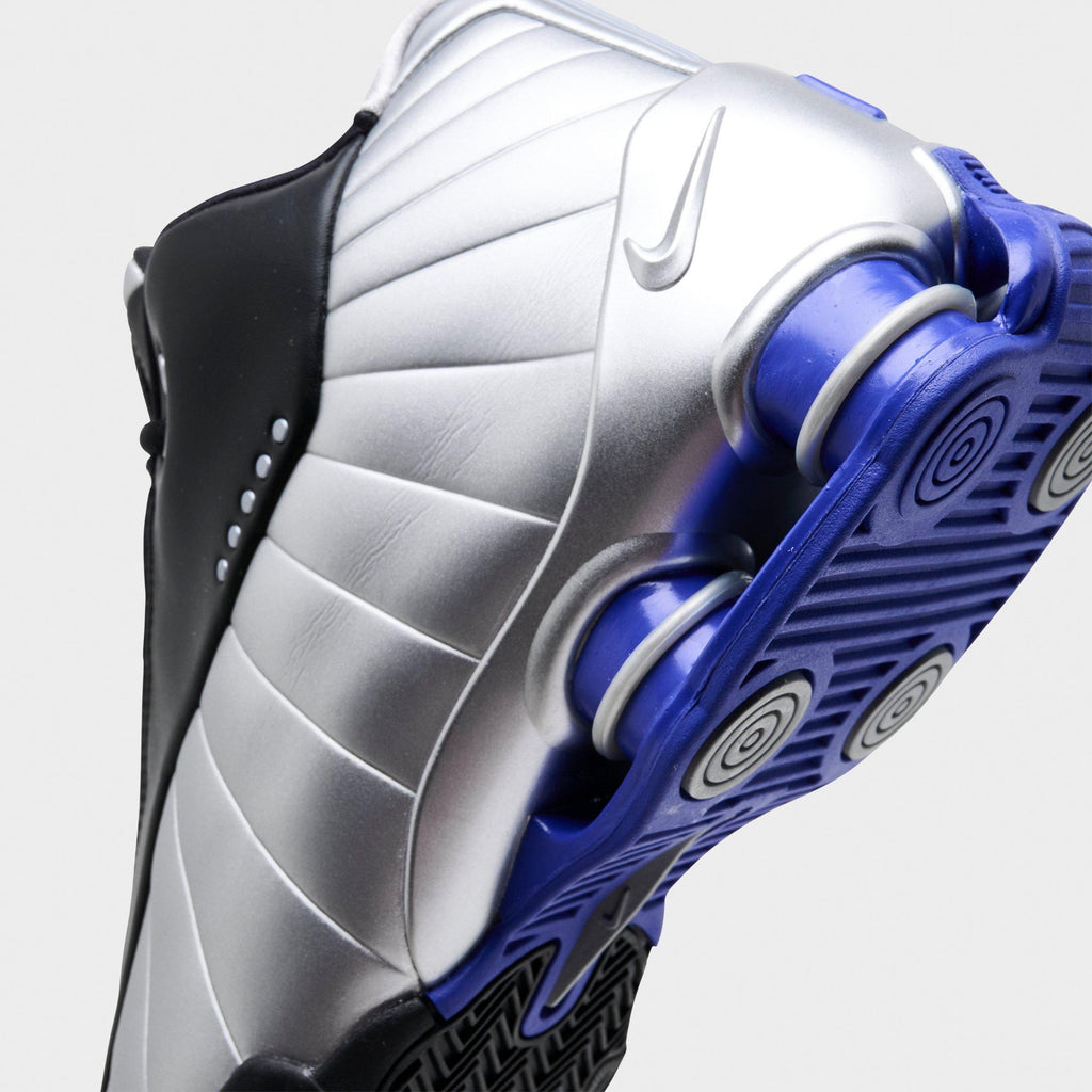 Nike Shox BB4 Basketball Shoes - Black/Lapis/Metallic Silver - view 3
