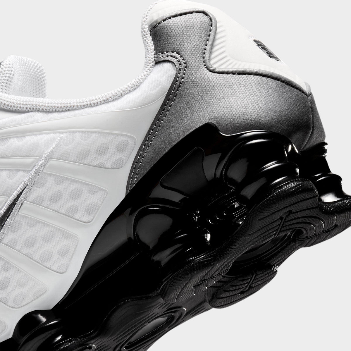 Men's Nike Shox TL Casual Shoes - White/Black/Cool Grey/Metallic Cool Grey - view 3