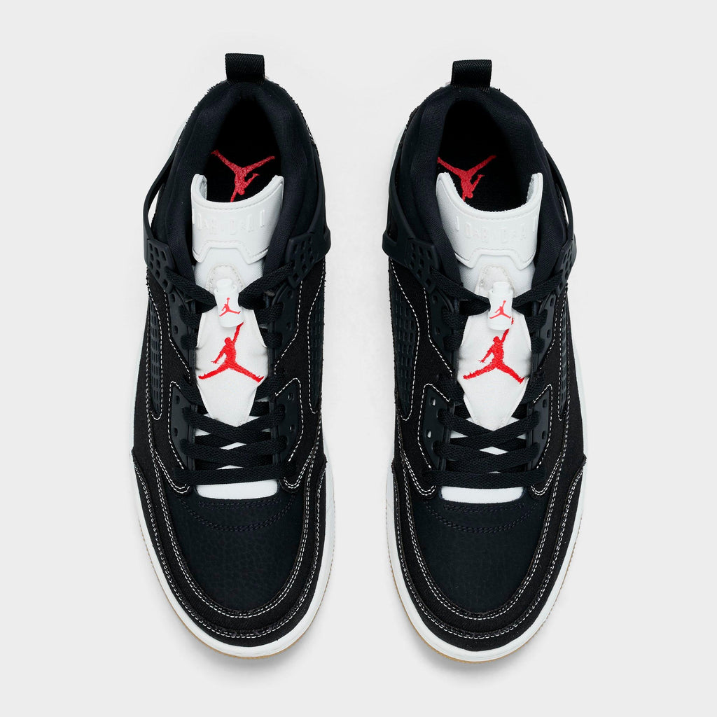Men's Jordan Spizike Low Casual Shoes - Black/University Red/Gum Medium Brown/Sail - view 5
