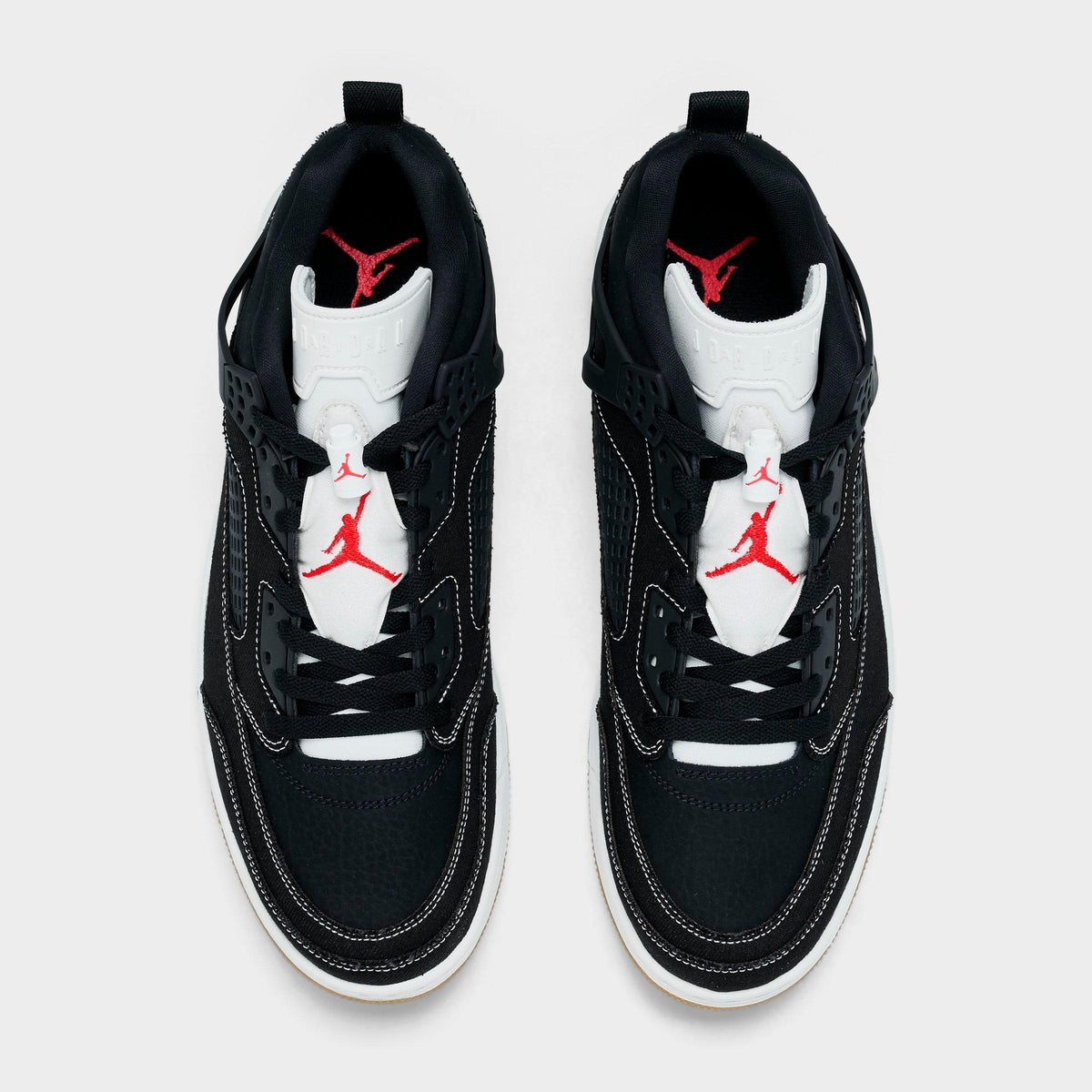 Men's Jordan Spizike Low Casual Shoes - Black/University Red/Gum Medium Brown/Sail - view 5
