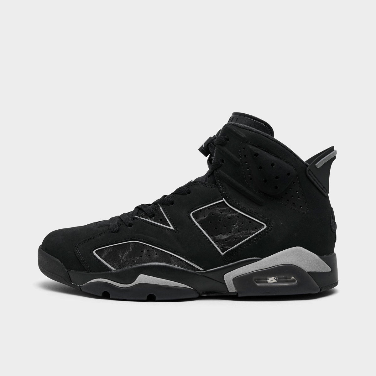 Men's Air Jordan Retro 6 Basketball Shoes - Black/Reflect Silver/Black