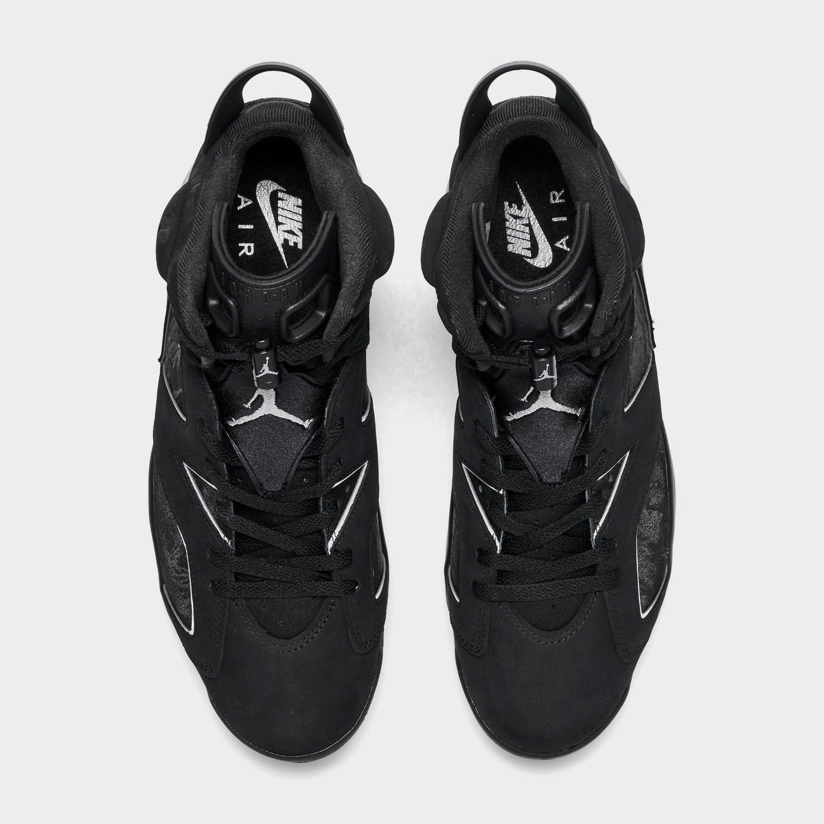 Men's Air Jordan Retro 6 Basketball Shoes - Black/Reflect Silver/Black - view 5