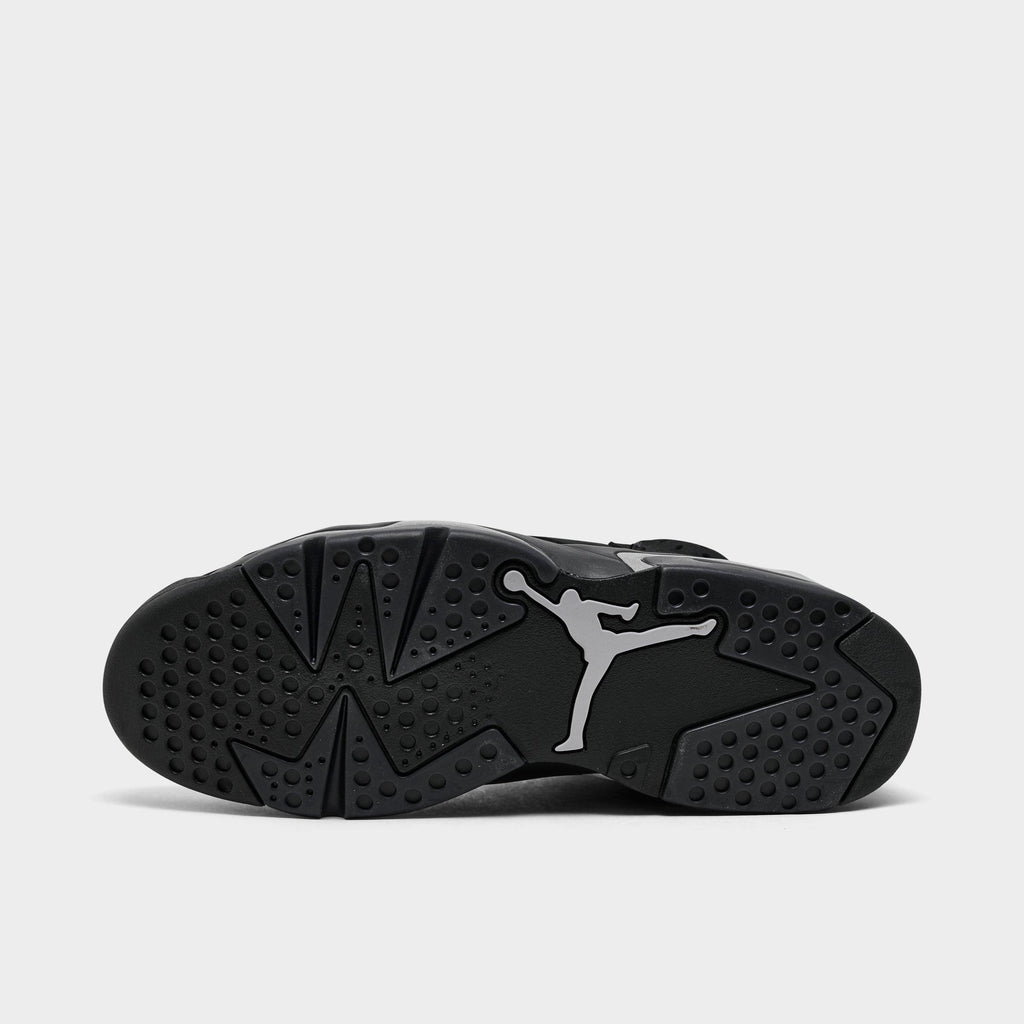 Men's Air Jordan Retro 6 Basketball Shoes - Black/Reflect Silver/Black - view 6