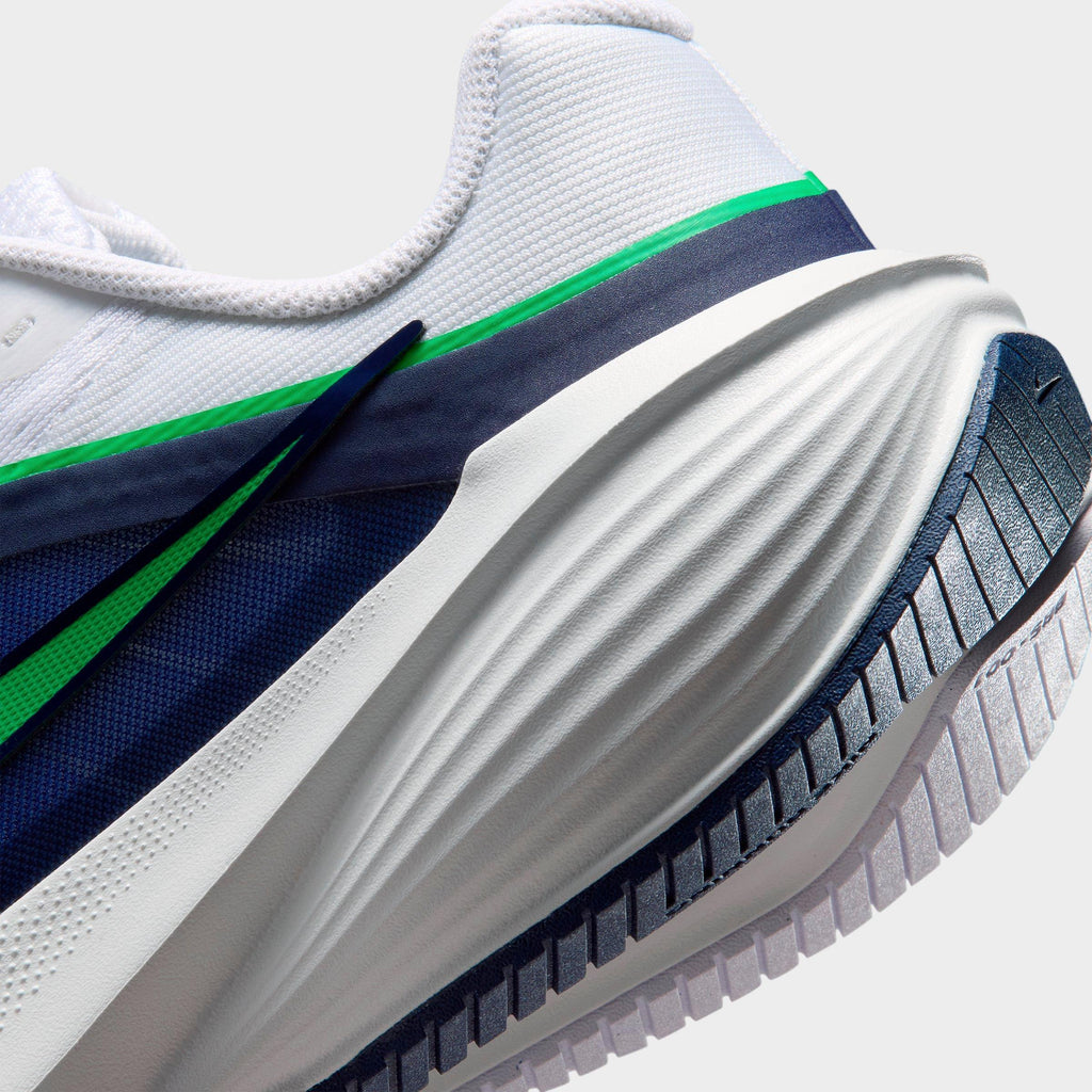 Men's Nike Downshifter 14 Running Shoes (Wide Width) - White/Midnight Navy/Summit White/Green Spark - view 3