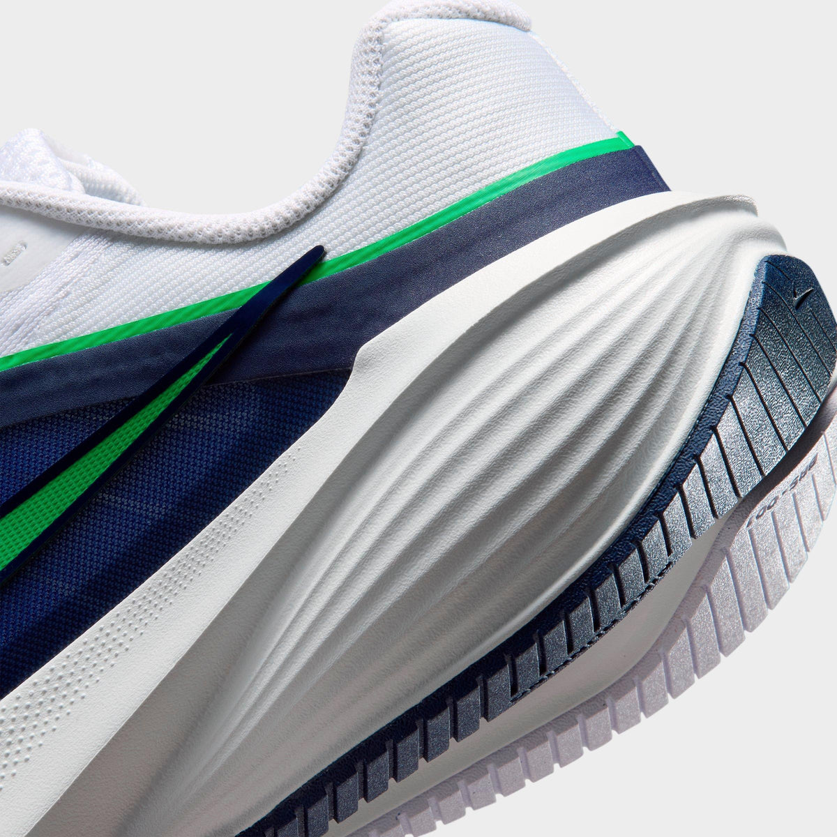 Men's Nike Downshifter 14 Running Shoes (Wide Width) - White/Midnight Navy/Summit White/Green Spark - view 3