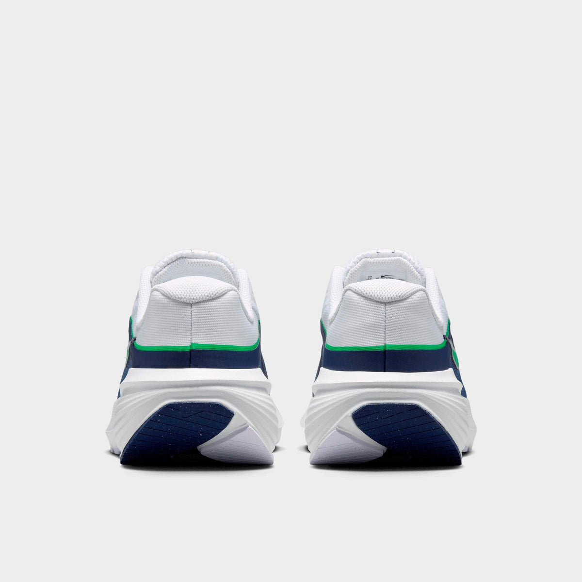 Men's Nike Downshifter 14 Running Shoes (Wide Width) - White/Midnight Navy/Summit White/Green Spark - view 4