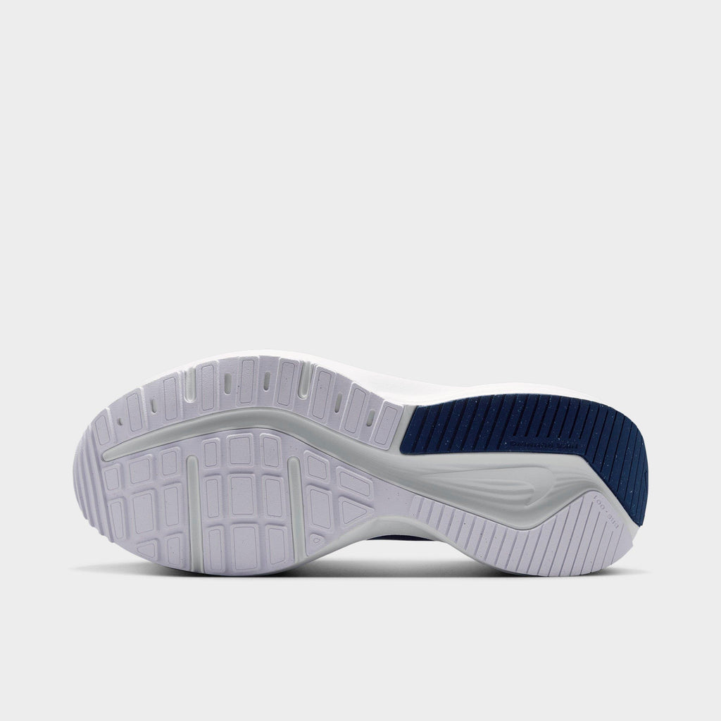 Men's Nike Downshifter 14 Running Shoes (Wide Width) - White/Midnight Navy/Summit White/Green Spark - view 6
