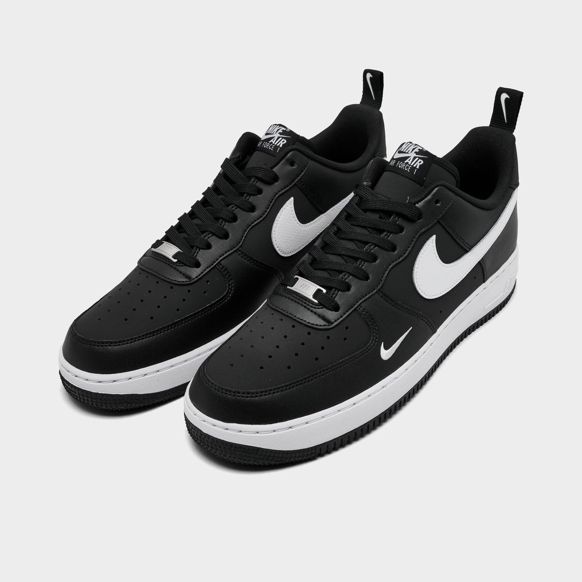 Men's Nike Air Force 1 '07 LV8 Casual Shoes - Black/White/Black - view 2