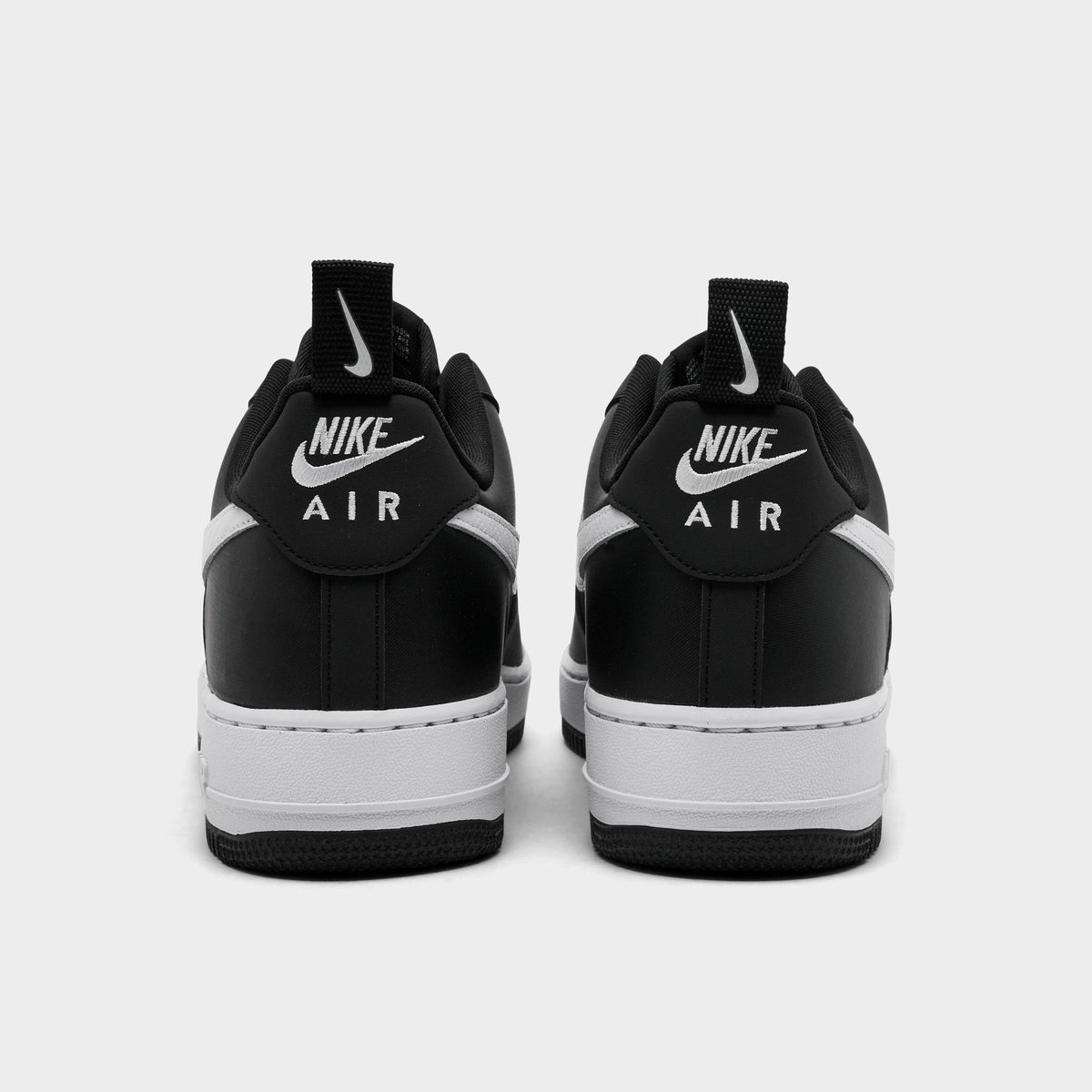 Men's Nike Air Force 1 '07 LV8 Casual Shoes - Black/White/Black - view 4