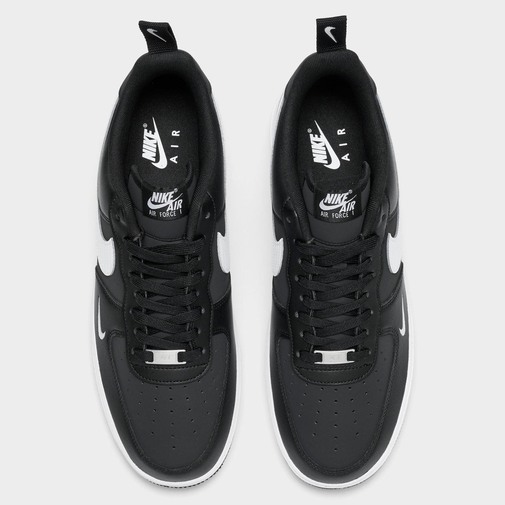 Men's Nike Air Force 1 '07 LV8 Casual Shoes - Black/White/Black - view 5