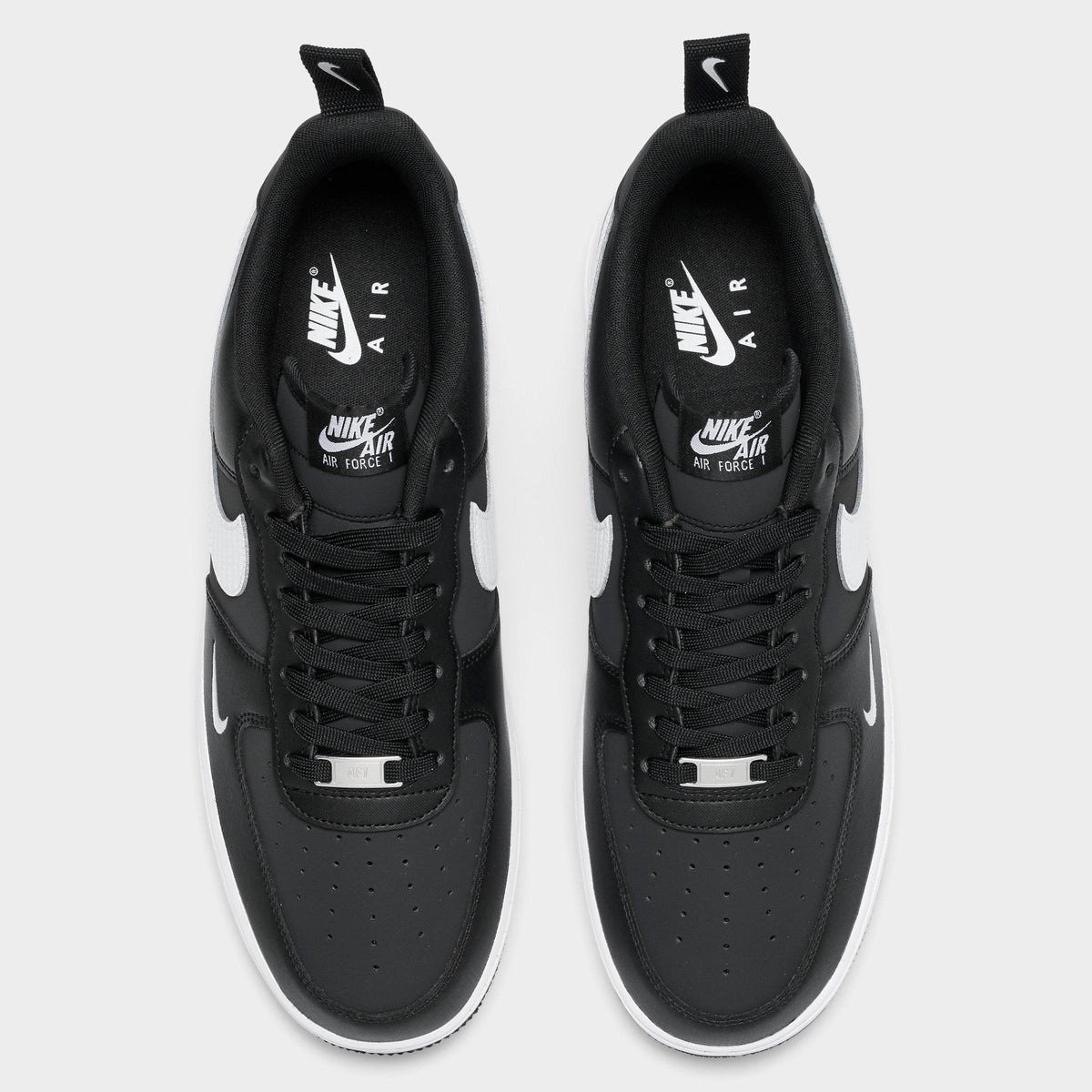 Men's Nike Air Force 1 '07 LV8 Casual Shoes - Black/White/Black - view 5