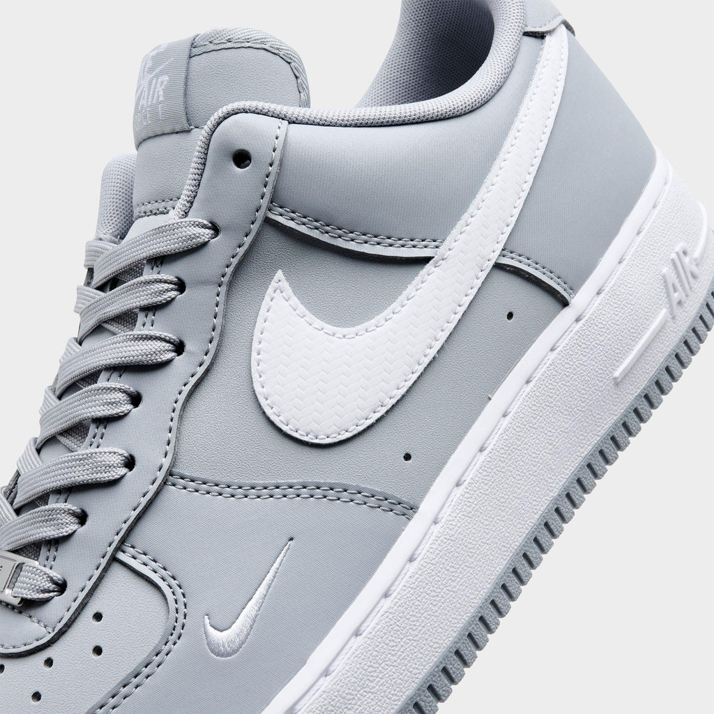 Men's Nike Air Force 1 '07 LV8 Casual Shoes - Wolf Grey/White/Wolf Grey - view 3