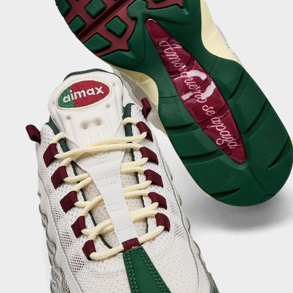 Men's Nike Air Max 95 Big Bubble SE Mexico Casual Shoes - Phantom/Fir/Alabaster/Team Red - view 3