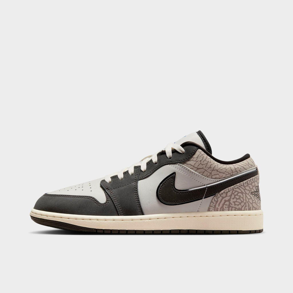 Men's Air Jordan Retro 1 Low OG SE Casual Shoes - Sail/Infrared/Deep Pewter