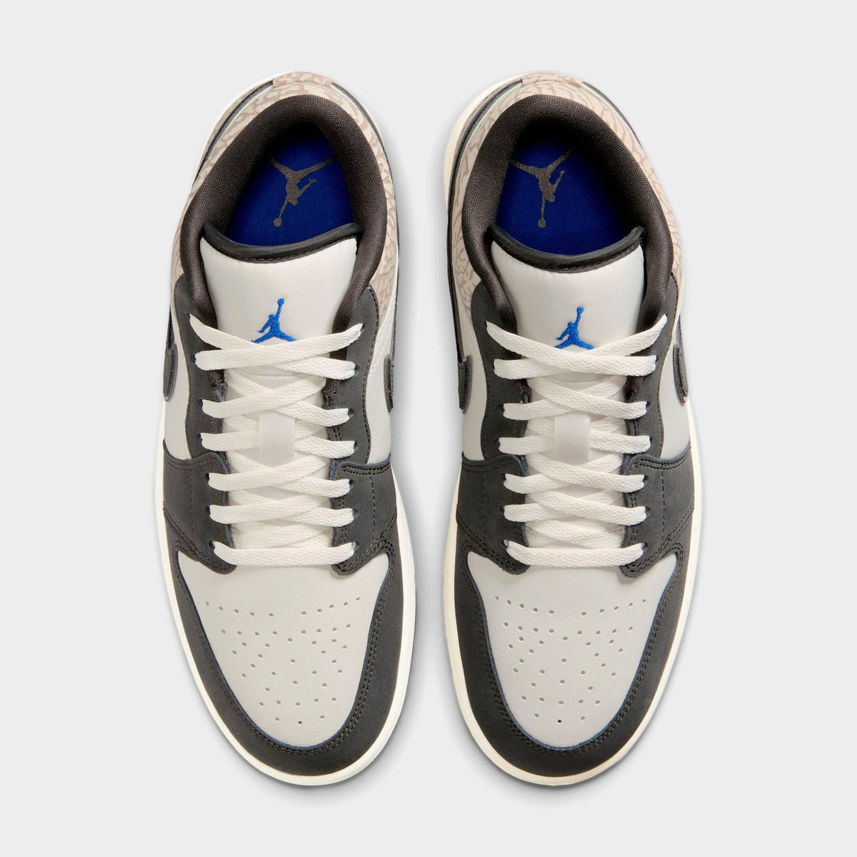 Men's Air Jordan Retro 1 Low OG SE Casual Shoes - Sail/Infrared/Deep Pewter - view 5