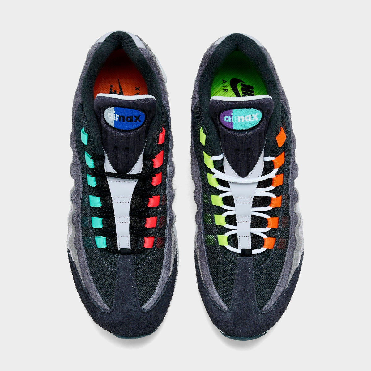 Men's Nike Air Max 95 Big Bubble PRM Casual Shoes - Hyper Turquoise/Volt/Solar Red - view 5