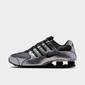 Men's Nike Shox NZ Casual Shoes - Black/Metallic Silver/University Red/Black
