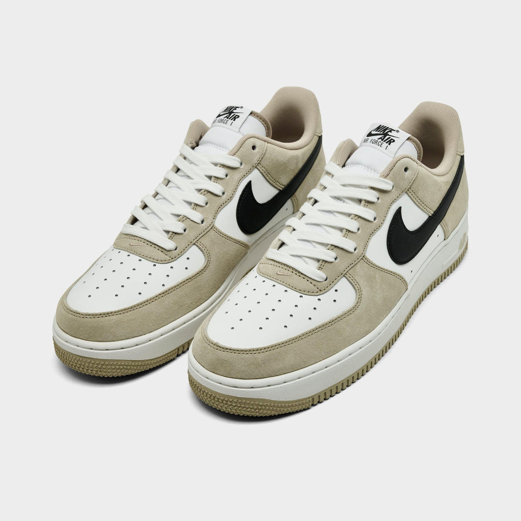 Men's Nike Air Force 1 '07 LV8 Casual Shoes - Summit White/Desert Khaki/Black - view 2