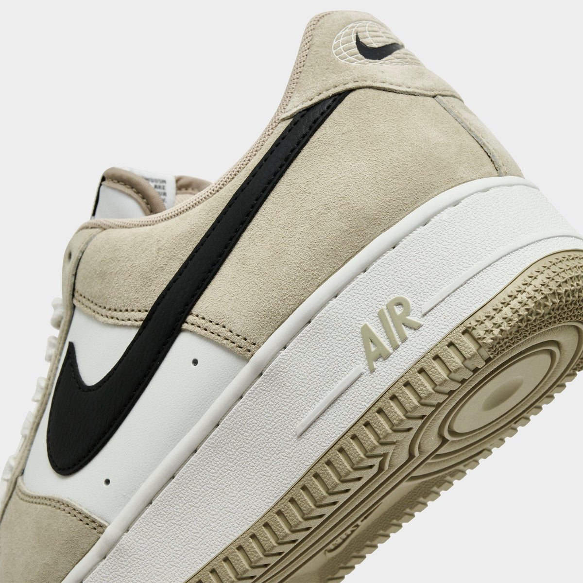 Men's Nike Air Force 1 '07 LV8 Casual Shoes - Summit White/Desert Khaki/Black - view 3