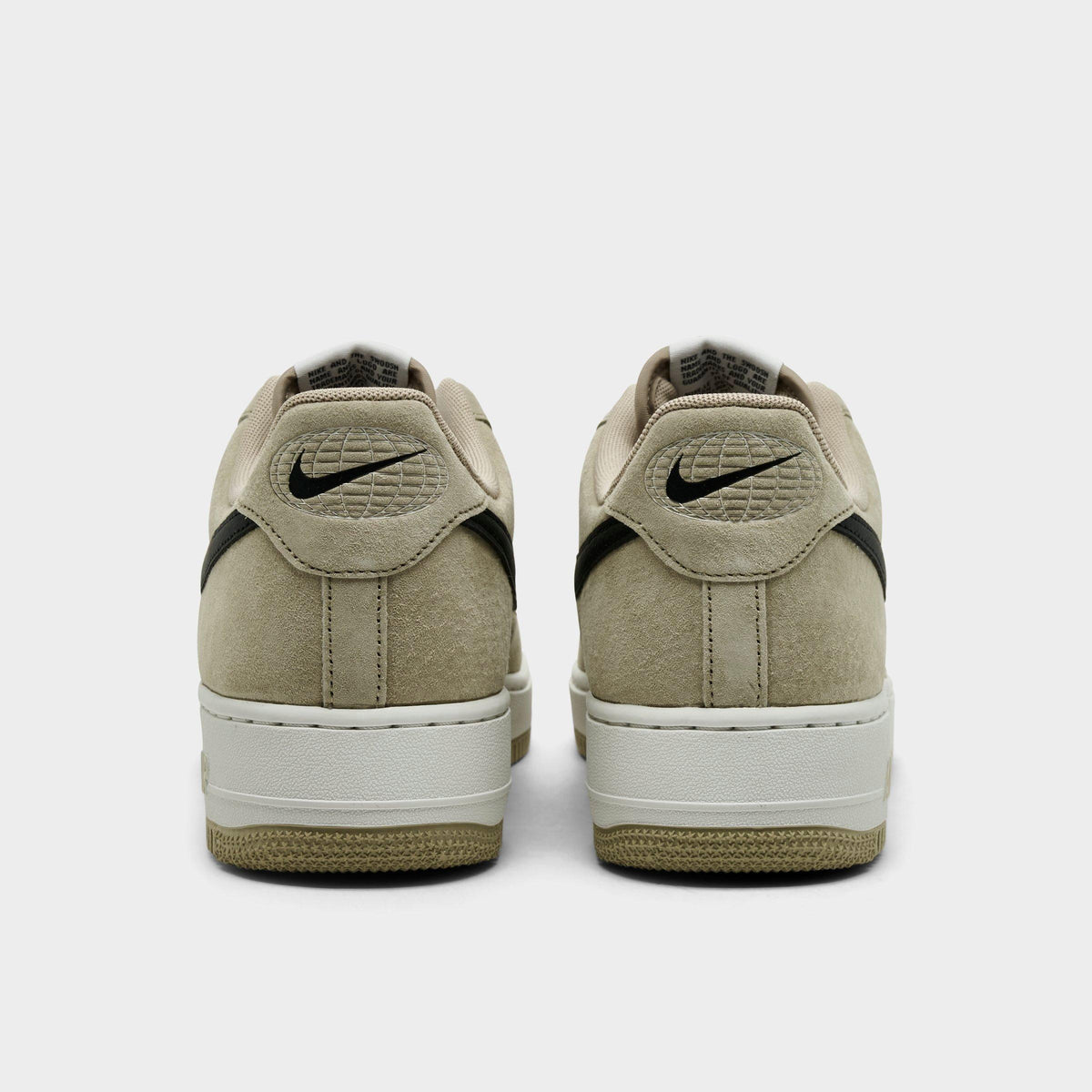 Men's Nike Air Force 1 '07 LV8 Casual Shoes - Summit White/Desert Khaki/Black - view 4
