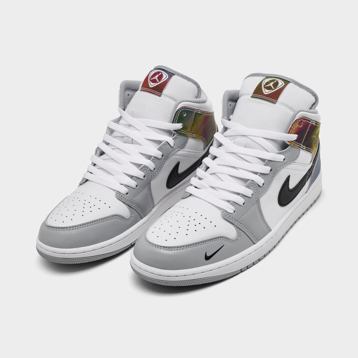 Men's Air Jordan Retro 1 Mid SE Casual Shoes - Multi-Color/White/Wolf Grey/Black - view 2