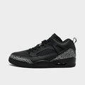 Men's Jordan Spizike Low Casual Shoes - Black/Black/Metallic Silver