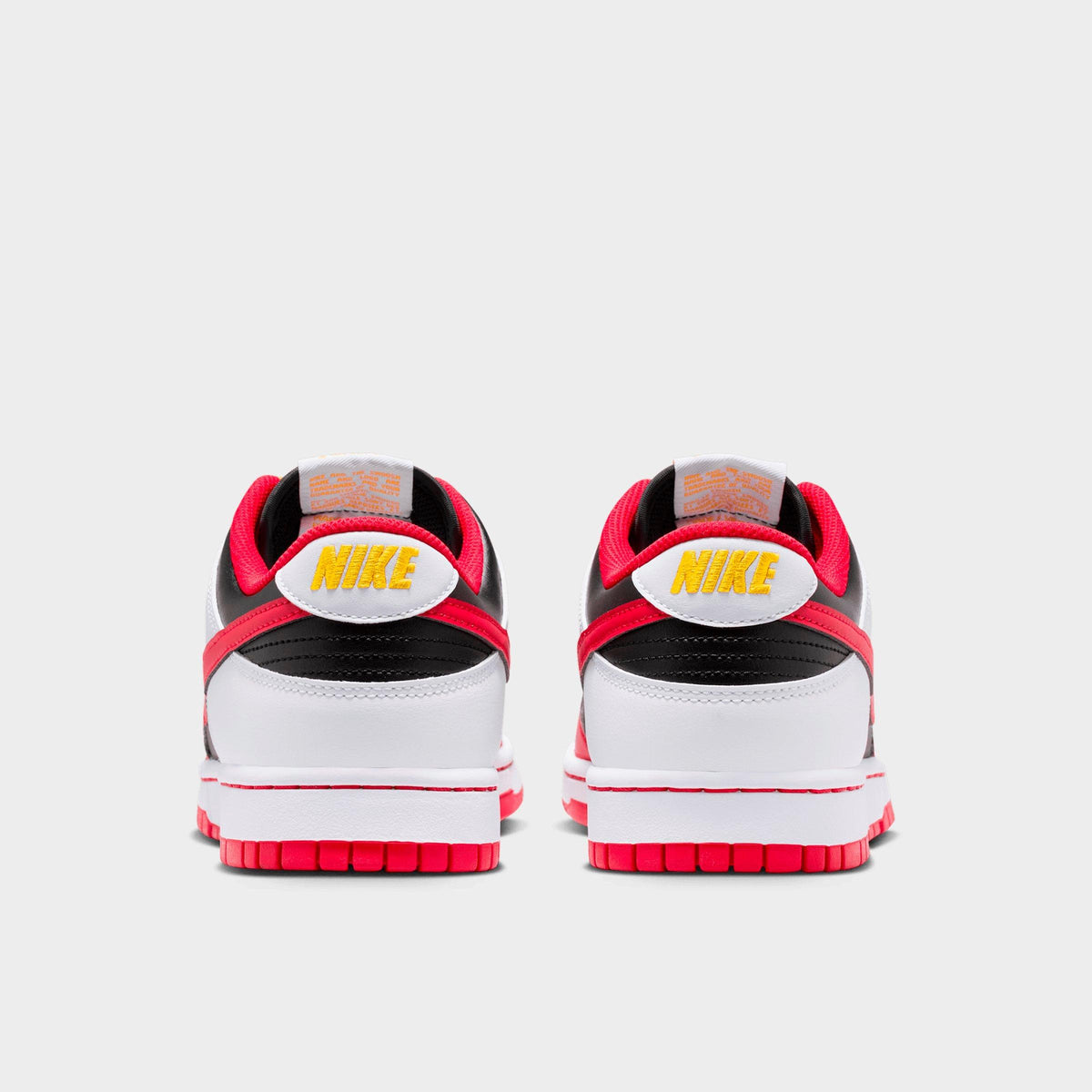 Men's Nike Dunk Low Retro Casual Shoes - Black/White/University Gold/University Red - view 4