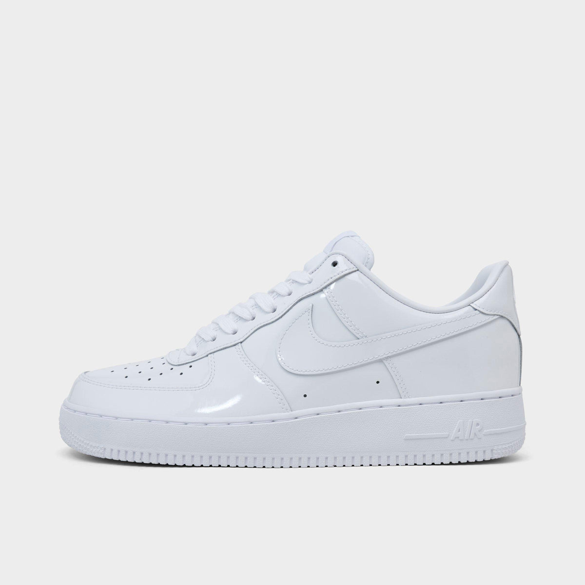 Men's Nike Air Force 1 '07 Premium Patent Leather Casual Shoes - White/White