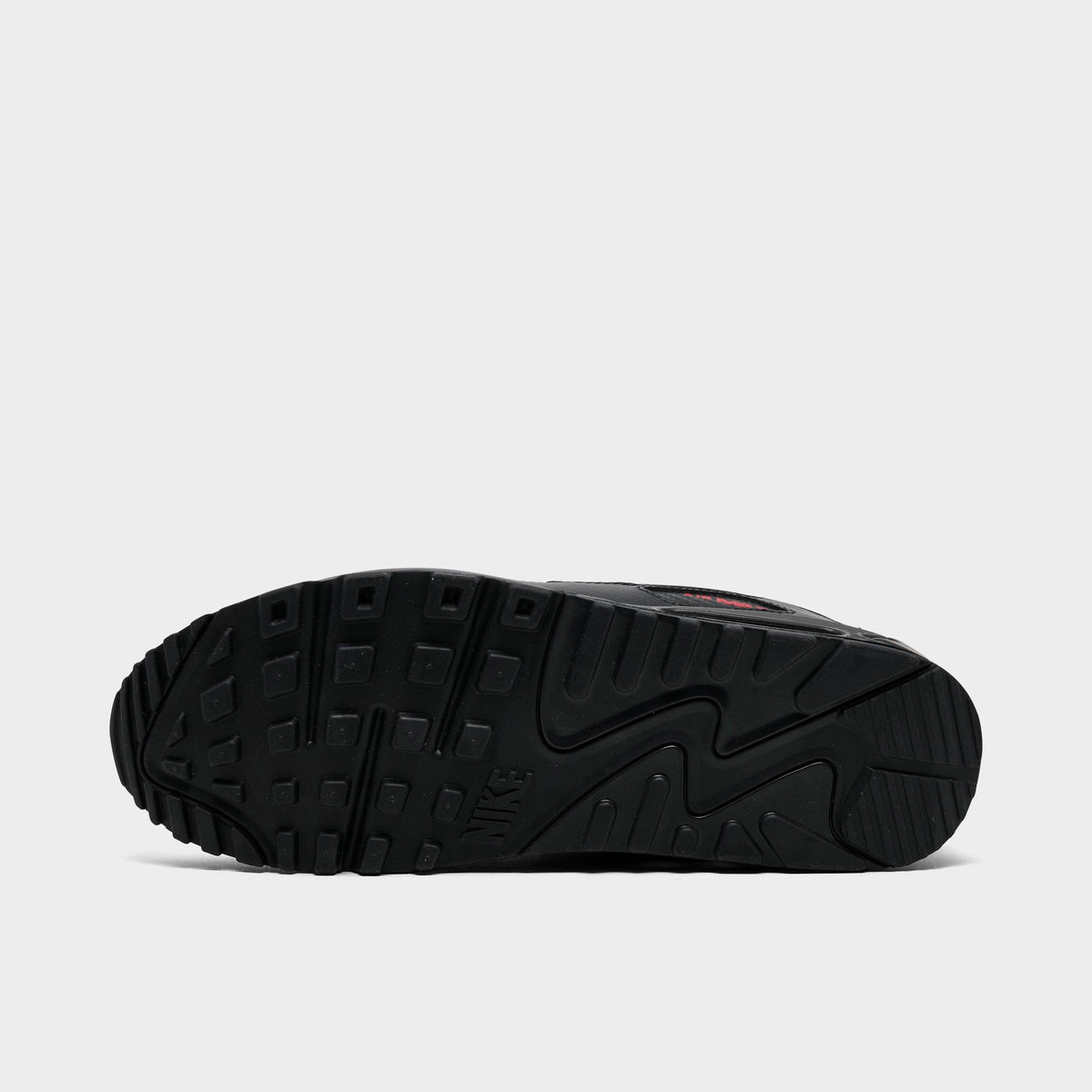 Men's Nike Air Max 90 Casual Shoes - White/Black/University Red - view 6