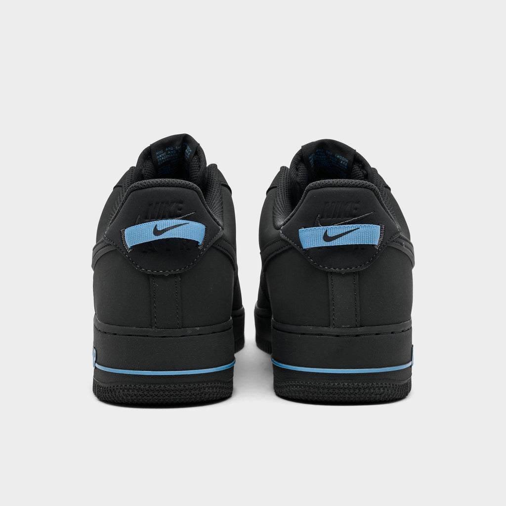 Men's Nike Air Force 1 '07 Casual Shoes - Anthracite/Anthracite/Football Blue - view 4