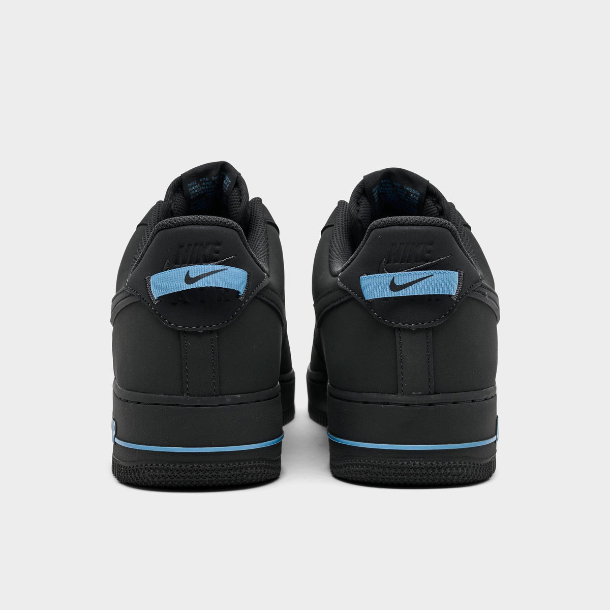 Men's Nike Air Force 1 '07 Casual Shoes - Anthracite/Anthracite/Football Blue - view 4