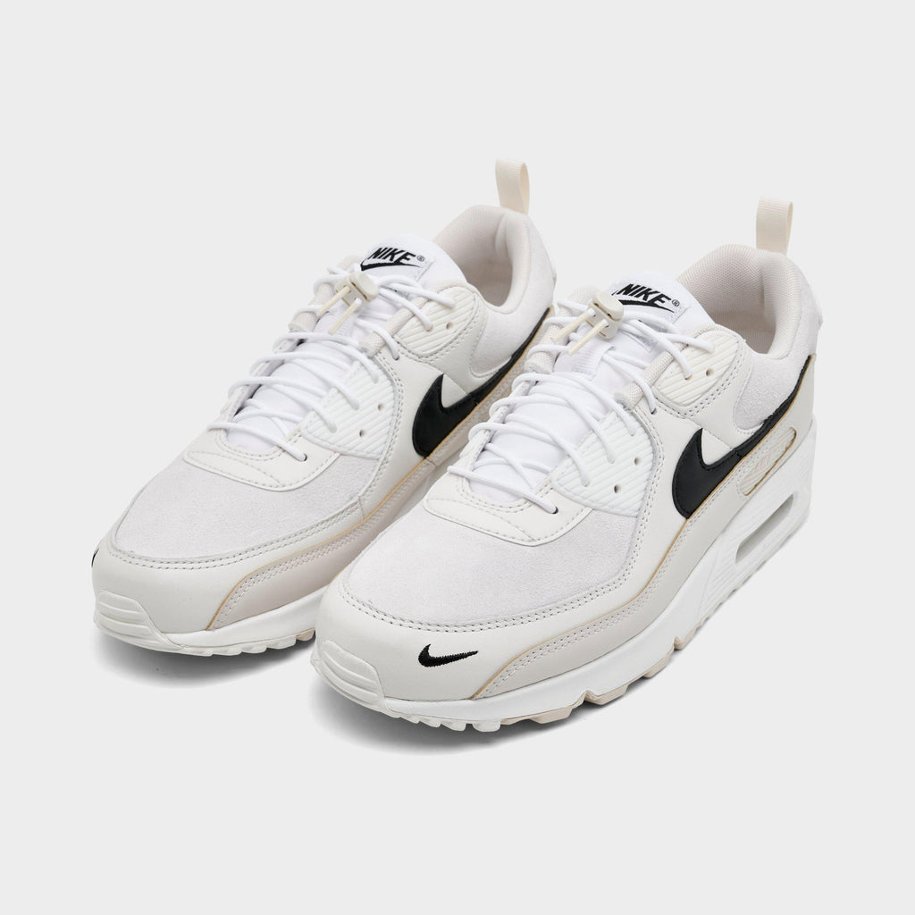 Men's Nike Air Max 90 Casual Shoes - White/Light Orewood Brown/Phantom/Black - view 2