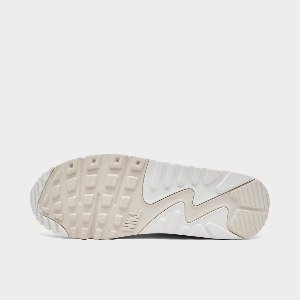 Men's Nike Air Max 90 Casual Shoes - White/Light Orewood Brown/Phantom/Black - view 6