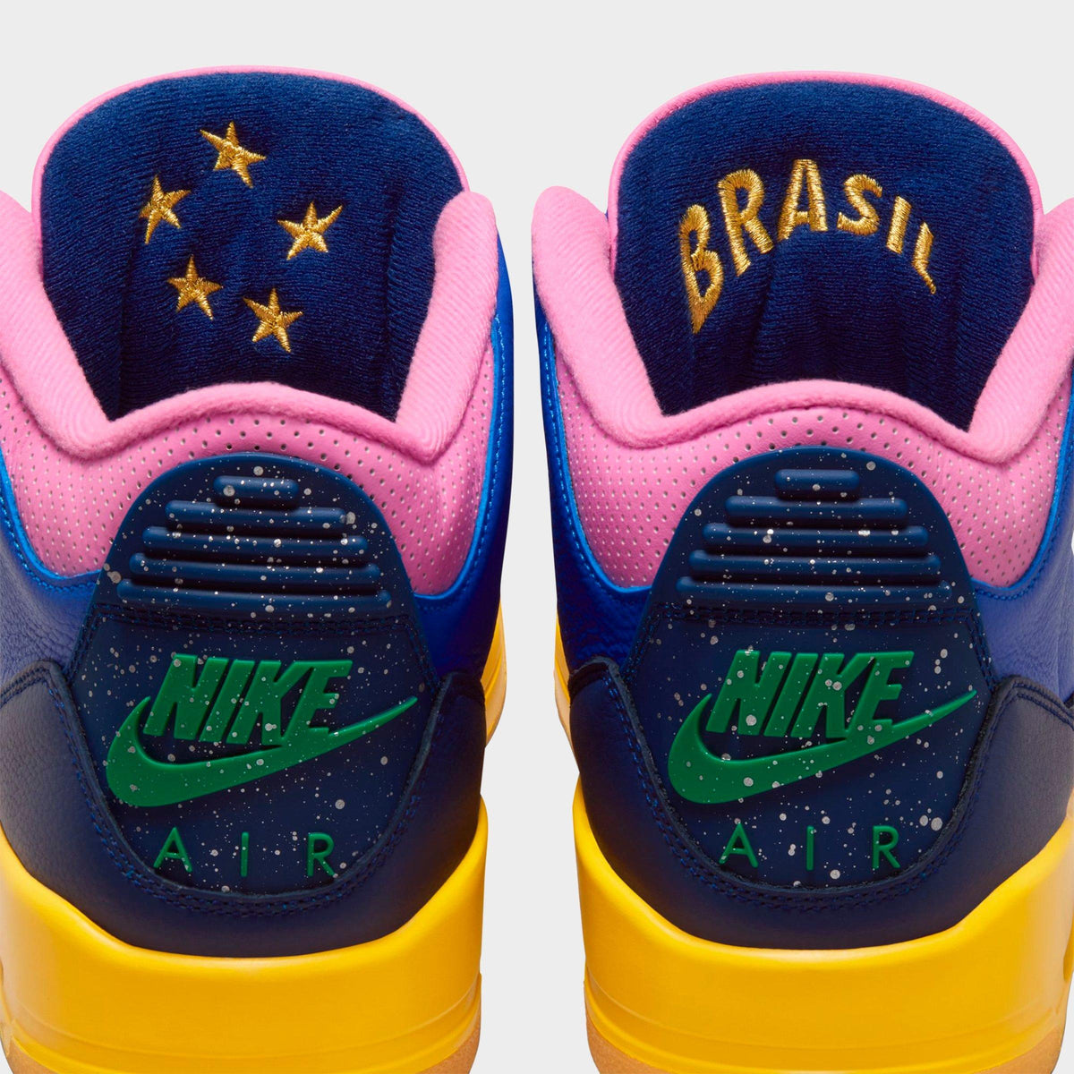 Air Jordan Retro 3 Basketball Shoes - Racer Blue/Lucky Green/Blue Void/Varsity Maize - view 3