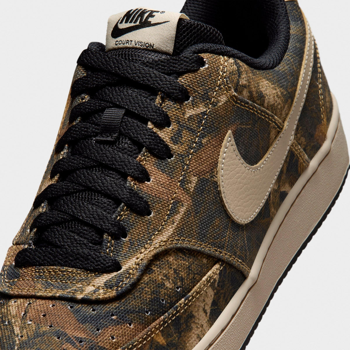 Men's Nike Court Vision Low SE Camo Casual Shoes - Multi-Color/Rattan/Black/Rattan - view 3