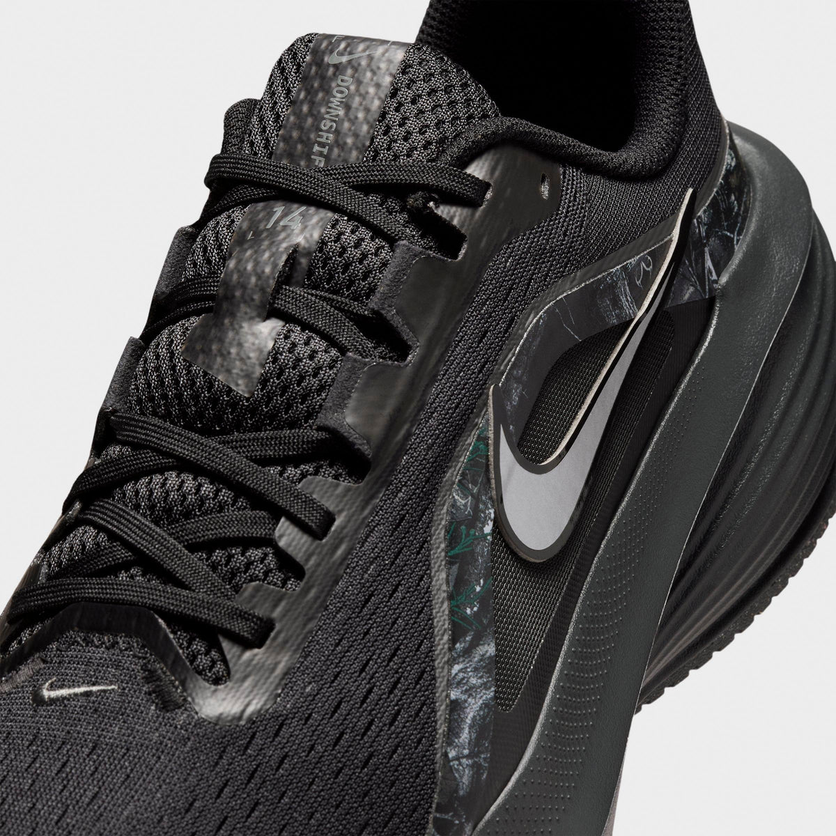 Men's Nike Downshifter 14 Realtree Running Shoes - Black/Dark Smoke Grey/Iron Grey/Metallic Dark Grey - view 3