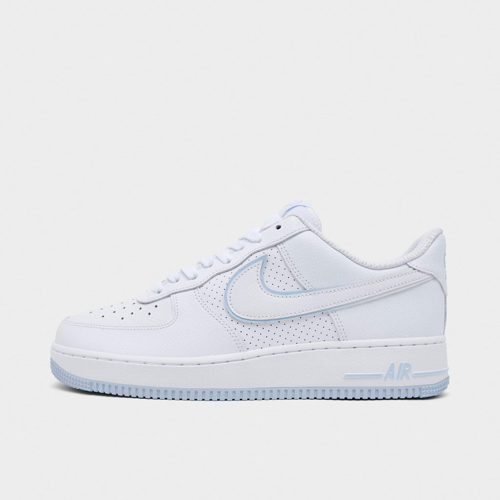 Men's Nike Air Force 1 '07 LV8 Casual Shoes - White/Hydrogen Blue/White