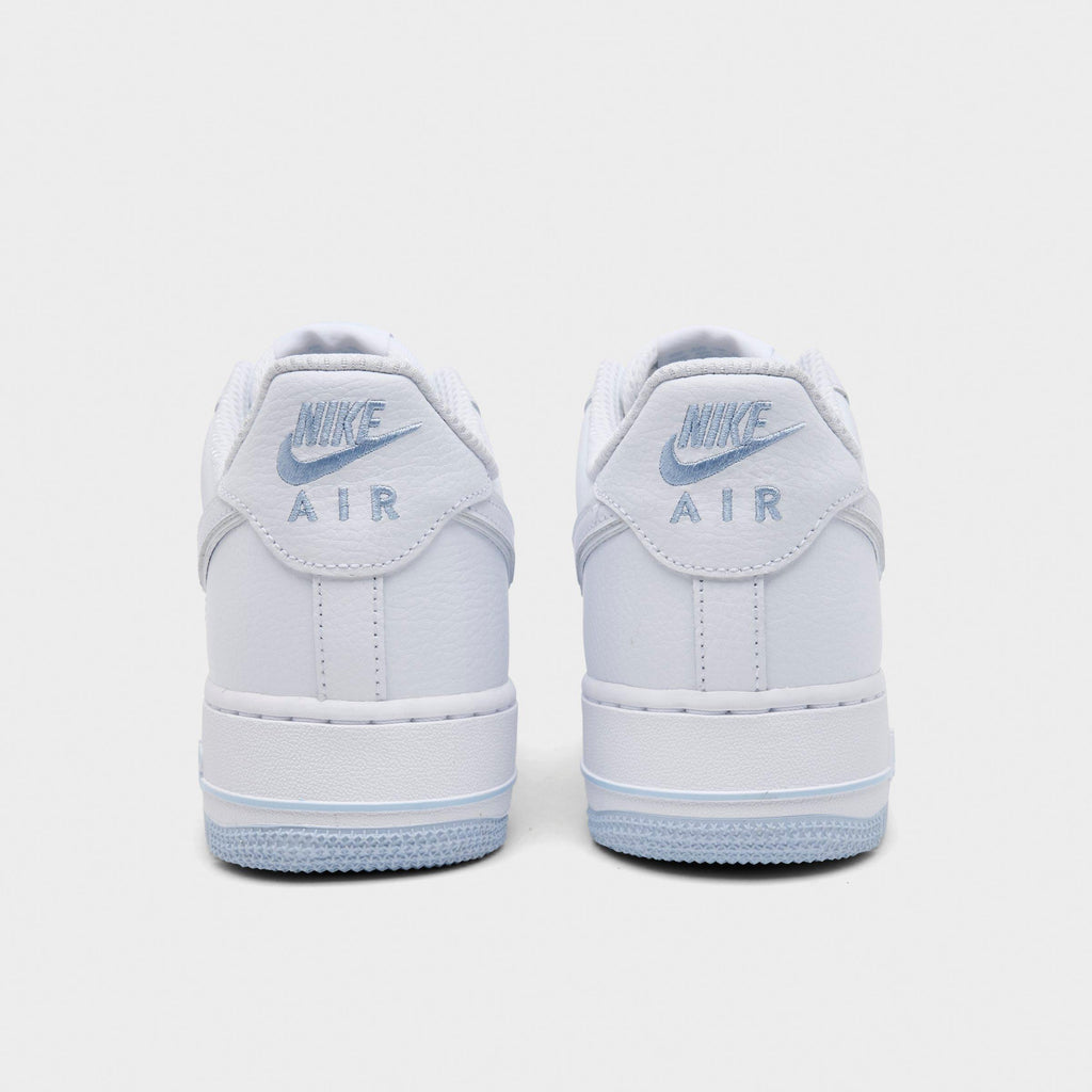 Men's Nike Air Force 1 '07 LV8 Casual Shoes - White/Hydrogen Blue/White - view 4