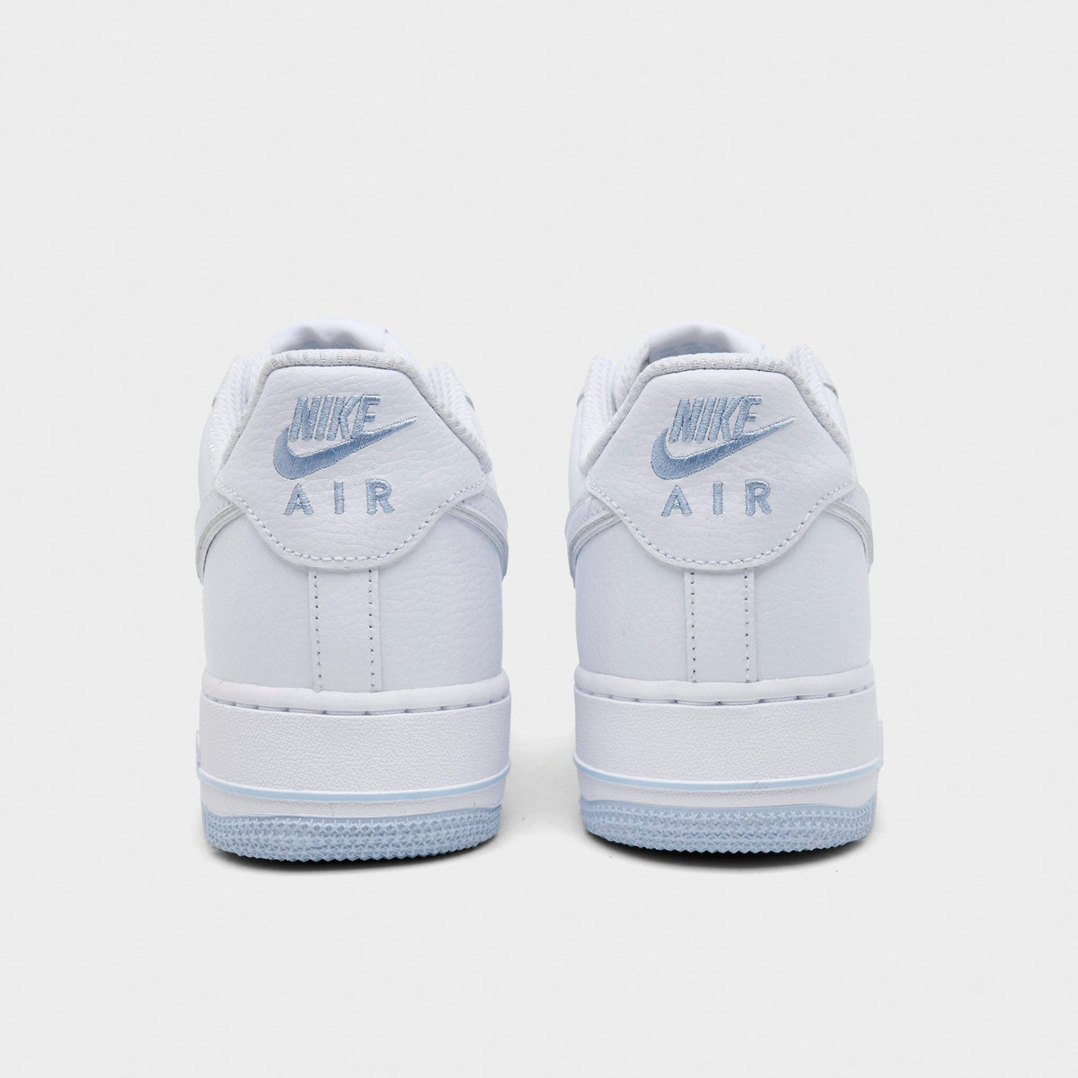 Men's Nike Air Force 1 '07 LV8 Casual Shoes - White/Hydrogen Blue/White - view 4