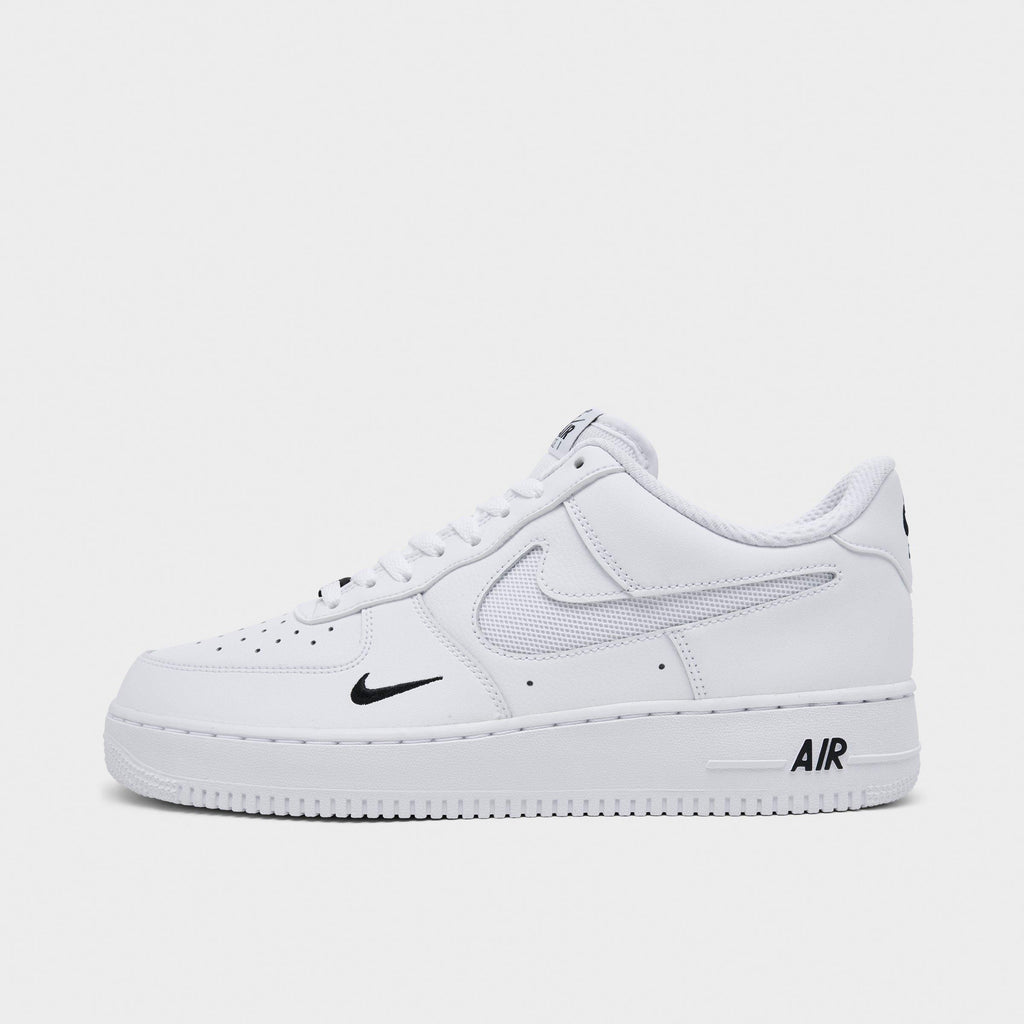 Men's Nike Air Force 1 '07 LV8 Casual Shoes - White/Black/Reflective Silver