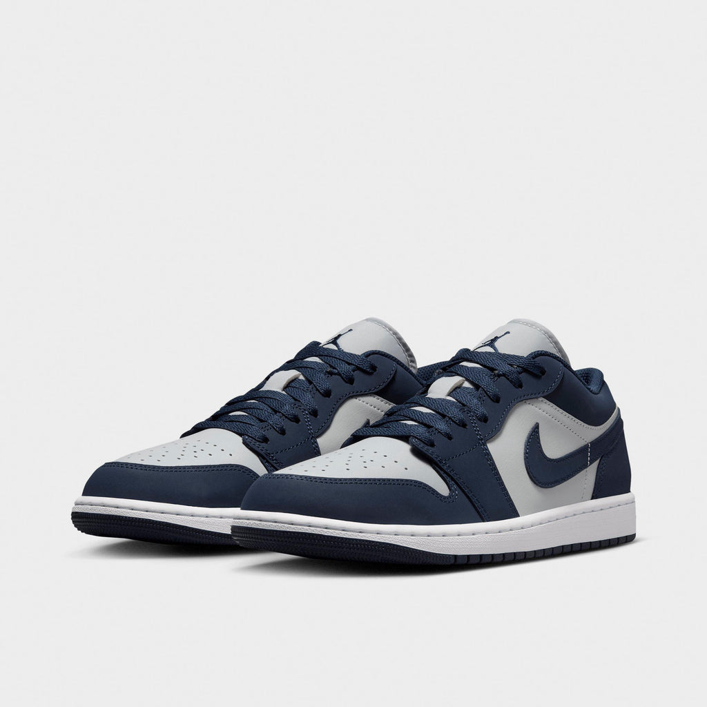 Men's Air Jordan Retro 1 Low Casual Shoes - Obsidian/Grey Fog/Pink Foam/Obsidian - view 2
