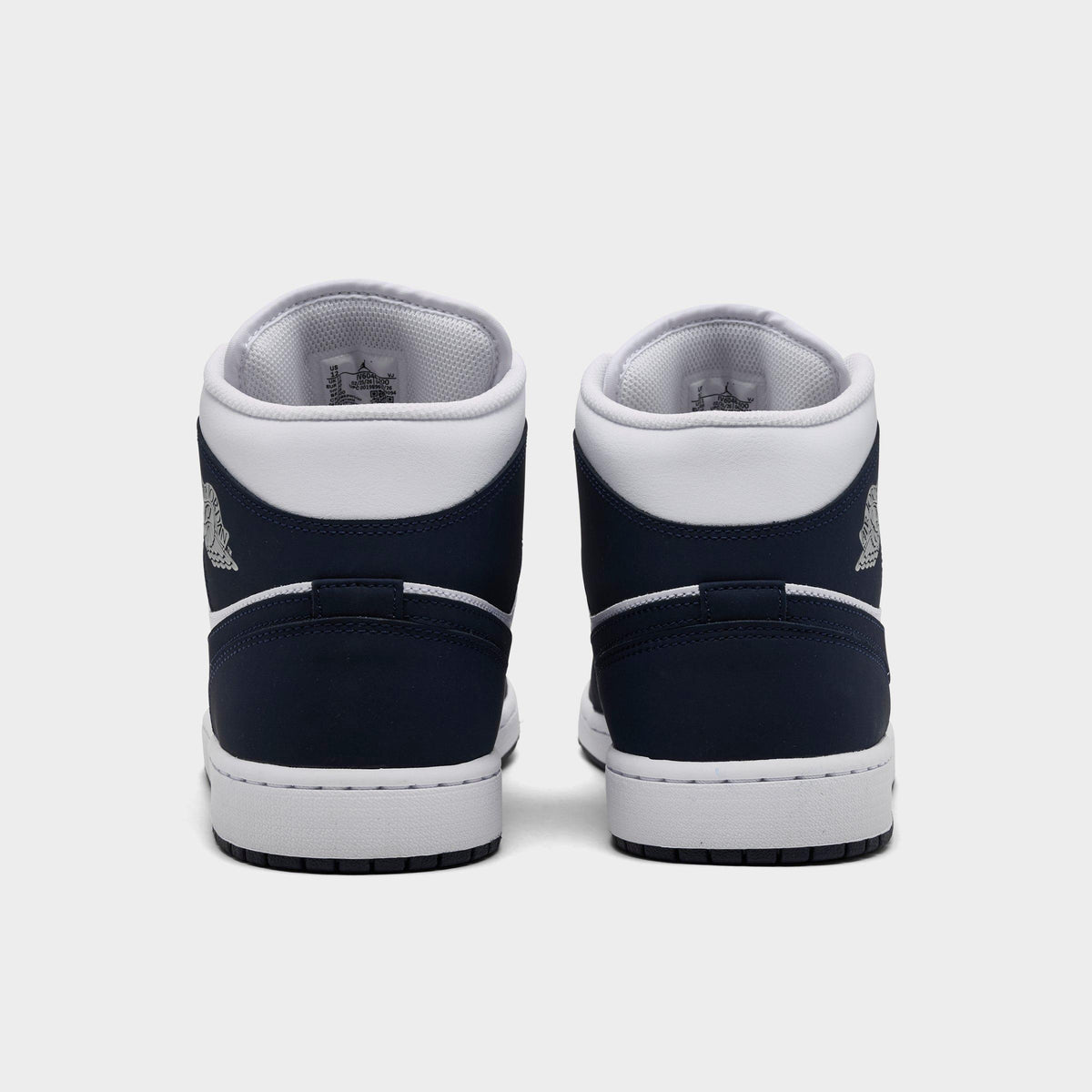 Men's Air Jordan Retro 1 Mid Casual Shoes - Obsidian/White/Grey Fog/Obsidian - view 4
